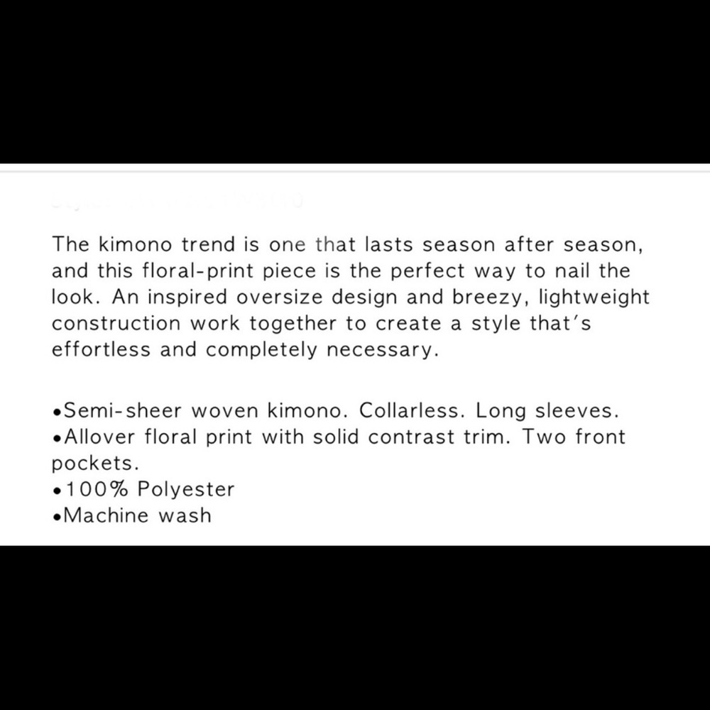 Guess Floral Kimono - Picture 5 of 5